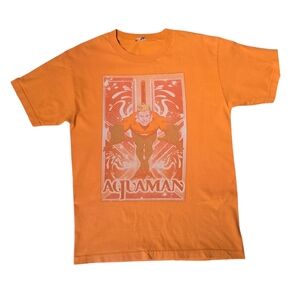 Aquaman Orange Cotton Crewneck Tshirt Mens Small/Medium SEE MEASUREMENTS